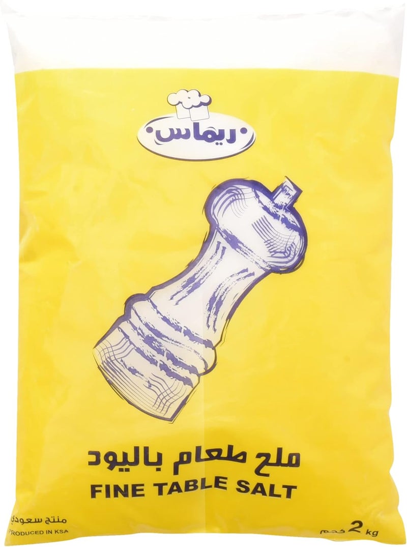 Remas Iodized Fine Table Salt 2 kg - Image 1